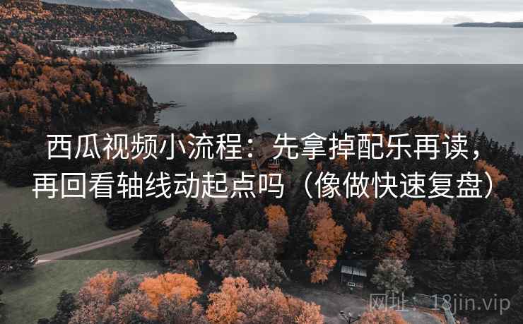 西瓜视频小流程：先拿掉配乐再读，再回看轴线动起点吗（像做快速复盘）  第2张